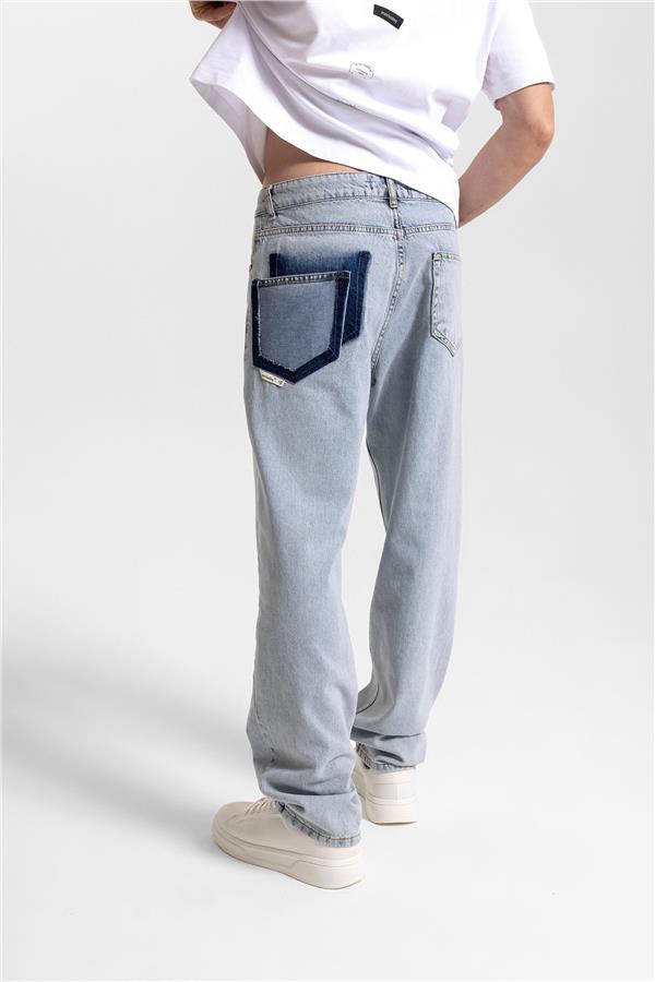 REVERSED CEP DETAYLI RELAXED FIT JEAN
